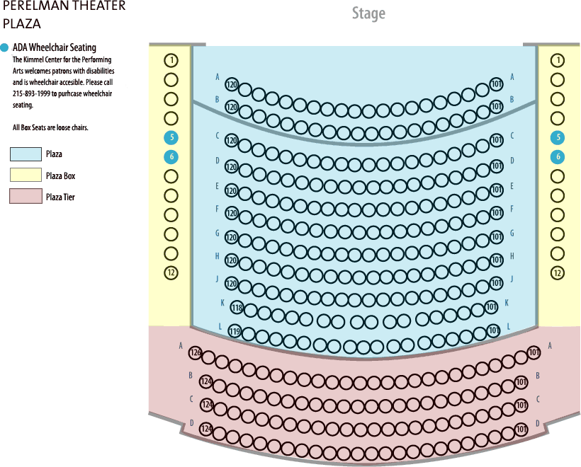 Perelman Stage Seating Chart